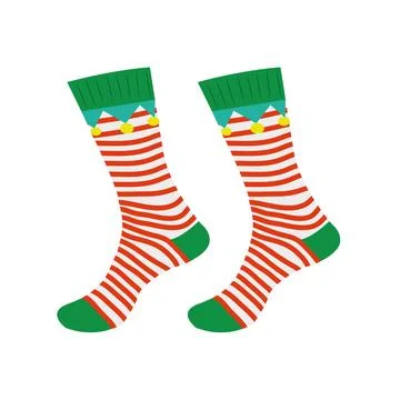 Christmas Sock vector with a white background Stock Illustration