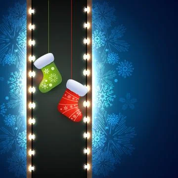 Christmas socks Stock Illustration