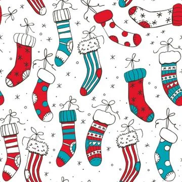 Christmas socks Stock Illustration