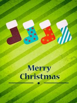 Christmas socks Stock-Illustration