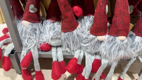 Christmas soft toy elf Stock Footage 253983012