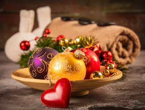 Christmas SPA composition Foto stock
