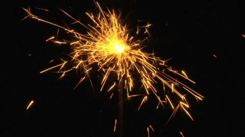 Christmas sparkler Stock Footage 35567636