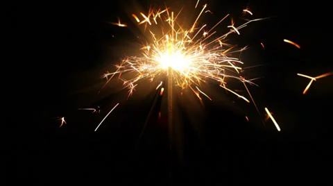 Christmas sparkler Stock Footage 35571163