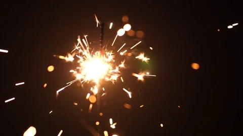 Christmas Sparkler Stockbeeldmateriaal 85349384