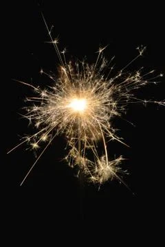 Christmas sparkler Stock Photos