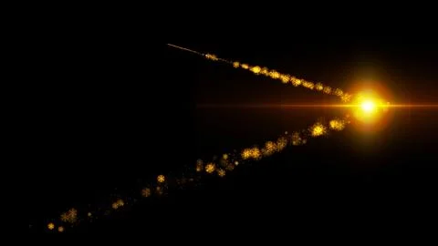 Christmas Sparkling Particle Elements  Perfect for Overlaying on Christmas .. Stock Illustration