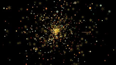 Christmas Sparkling Particle Elements  Perfect for Overlaying on Christmas .. Stock Illustration
