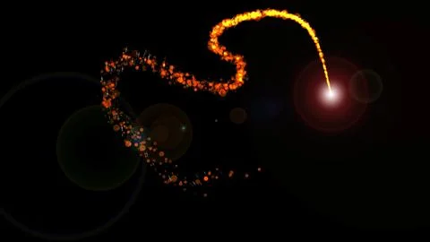 Christmas Sparkling Particle Elements  Perfect for Overlaying on Christmas .. Stock Illustration