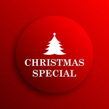 Christmas special icon. Internet button on white background.. Stock Illustration