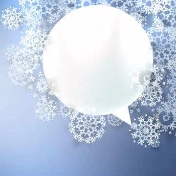 Christmas speech bubbles. Stock Illustration