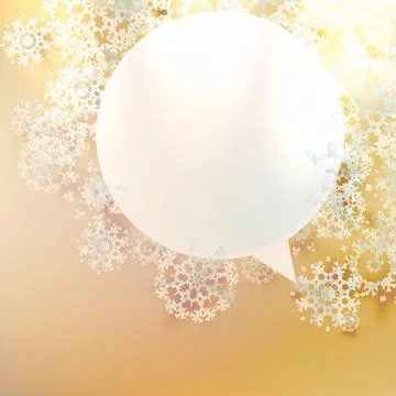 Christmas speech bubbles. Stock Illustration