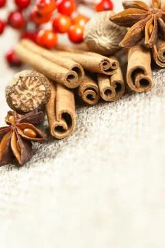 Christmas spices Stock Photos