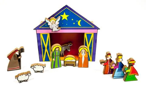 Christmas stable Stock Photos