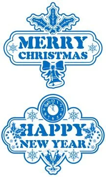 Christmas Stamp Stock Illustration