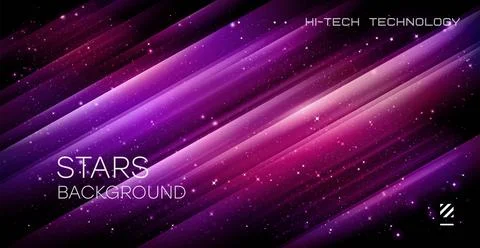 Christmas star background. Vector colorful lights background. Purple backgr.. Stock Illustration