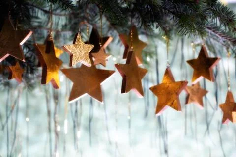 Christmas star composition Stock Photos