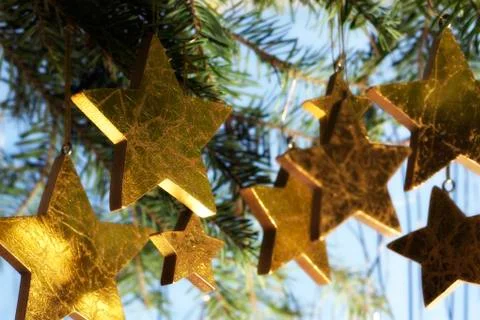 Christmas star composition Foto stock