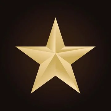 Christmas star with emboss lines. Stock Illustration
