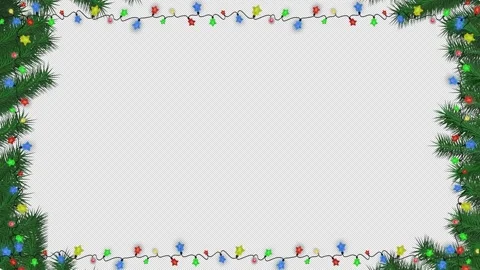 Christmas Star Garland Loop Stock Footage 292090853