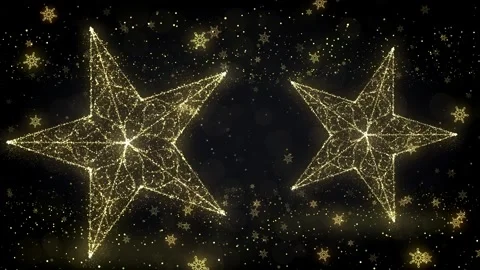 Christmas Star Glitters Stock Footage 317910302