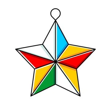 Christmas Star icon Stock Illustration