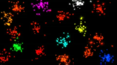 Christmas star multicolor Video stock 869768