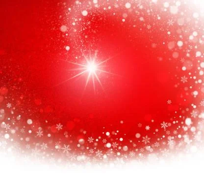 Christmas star on red Stock Illustration