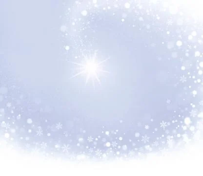 Christmas star on silver Stock Illustration