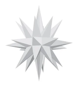 Christmas star silver Stock Illustration