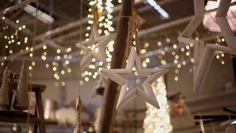 Christmas star smooth pan Stock Footage 84559617