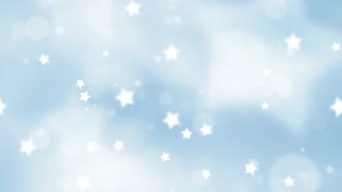 Christmas star symbols over shiny blue colored background Video stock 231908321