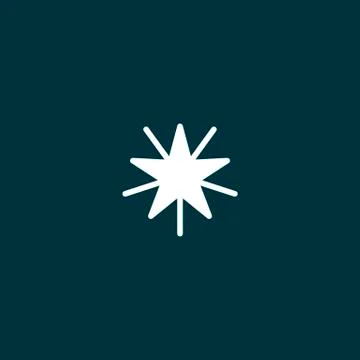 Christmas Star Vector Icon Stock Illustration