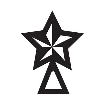 Christmas star, vector Stock-Illustration