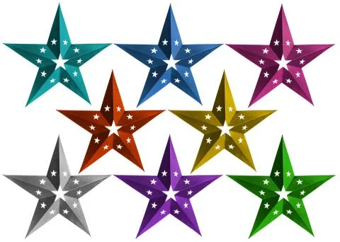 Christmas stars Stock Illustration