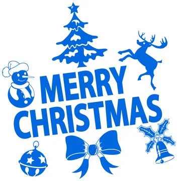 Christmas Sticker Stock Illustration