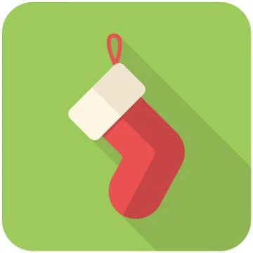 Christmas stocking icon Stock Illustration