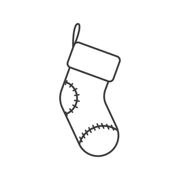 Christmas stocking icon 스톡 일러스트