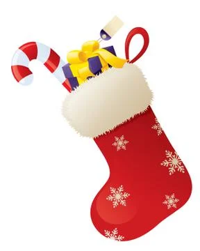 Christmas stocking Stock Illustration
