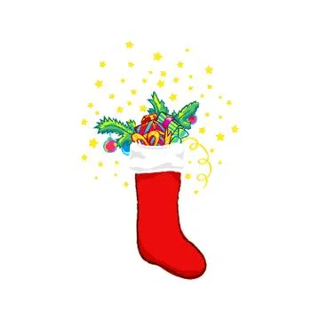 Christmas stocking Stock Illustration