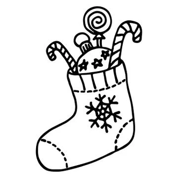 Christmas stocking Stock Illustration