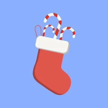 Christmas stocking illustration Stock Illustration