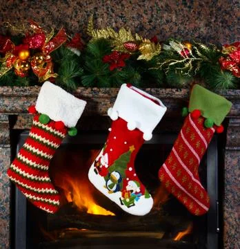 Christmas stocking Stock Photos