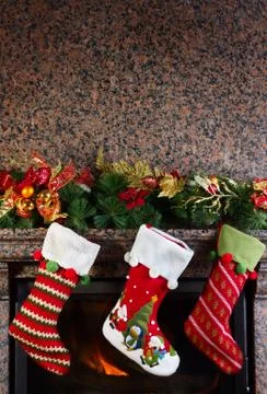 Christmas stocking Stock Photos