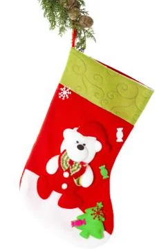 Christmas stocking Stock-Fotos