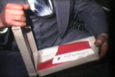 Christmas Stockings And New Bible (1978 Vintage 8mm film) Stock Footage
