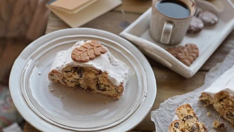 Christmas Stollen Stock Footage 119768295