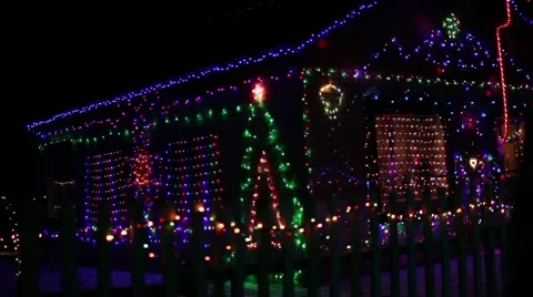 Christmas Street Decor Stock Footage 45278488