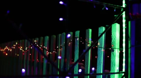 Christmas Street Decor Stock Footage 45278515
