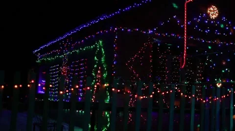 Christmas Street Decor Stock Footage 45278562